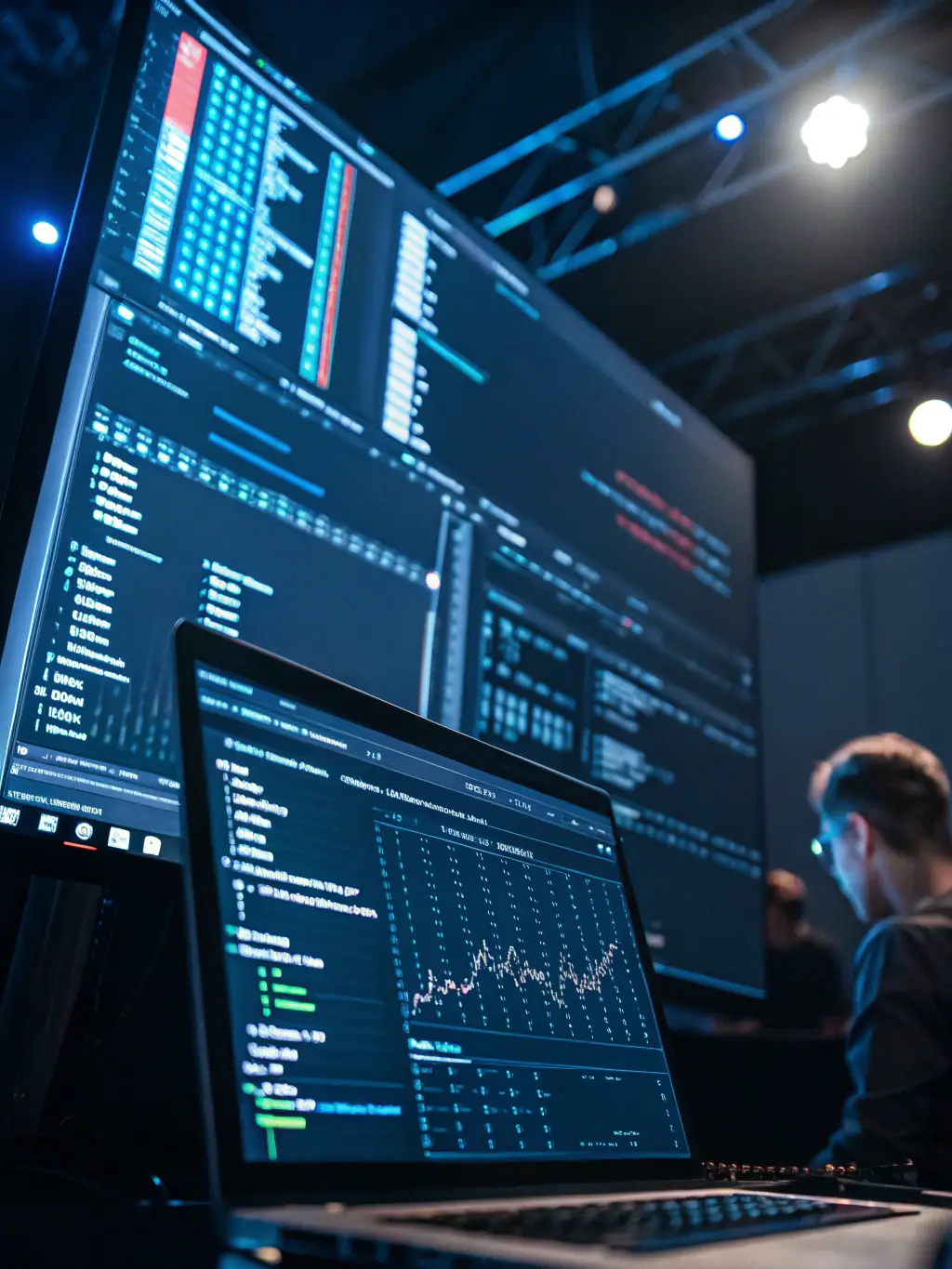 Poste de travail informatique avec écrans